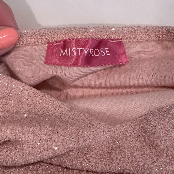 Misty Rose Mini Tight Sparkly Dress - Picture 6 of 7